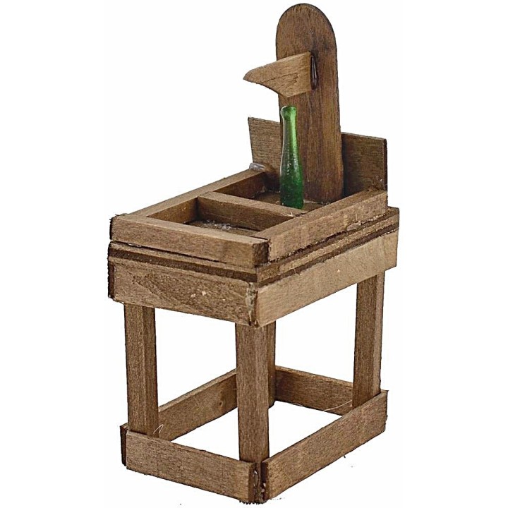Banco tappa bottiglie verde lux in legno