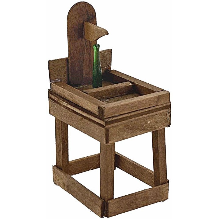 Green lux wooden bottle stopper bench