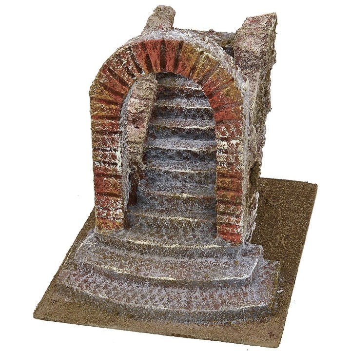 Escalera con arco para Belén cm 14,5x19,5x17 h
