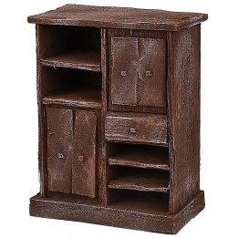Credenza in legno antichizzato cm 10x5,8x13h