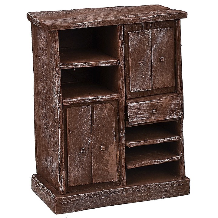 Credenza in legno antichizzato cm 10x5,8x13 h