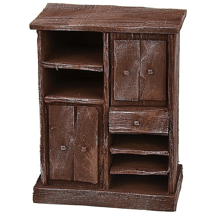 Credenza in legno antichizzato cm 10x5,8x13h