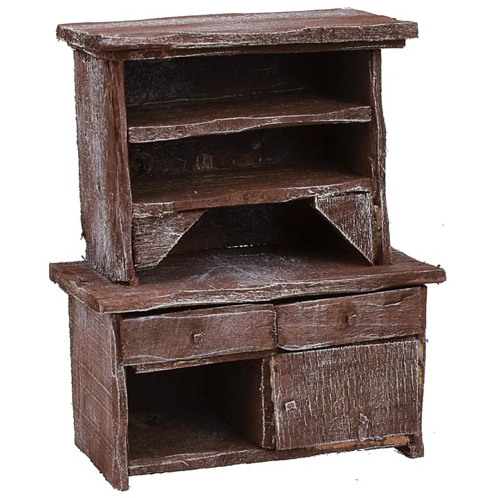 Sideboard in antiqued wood cm 11x6x13 h