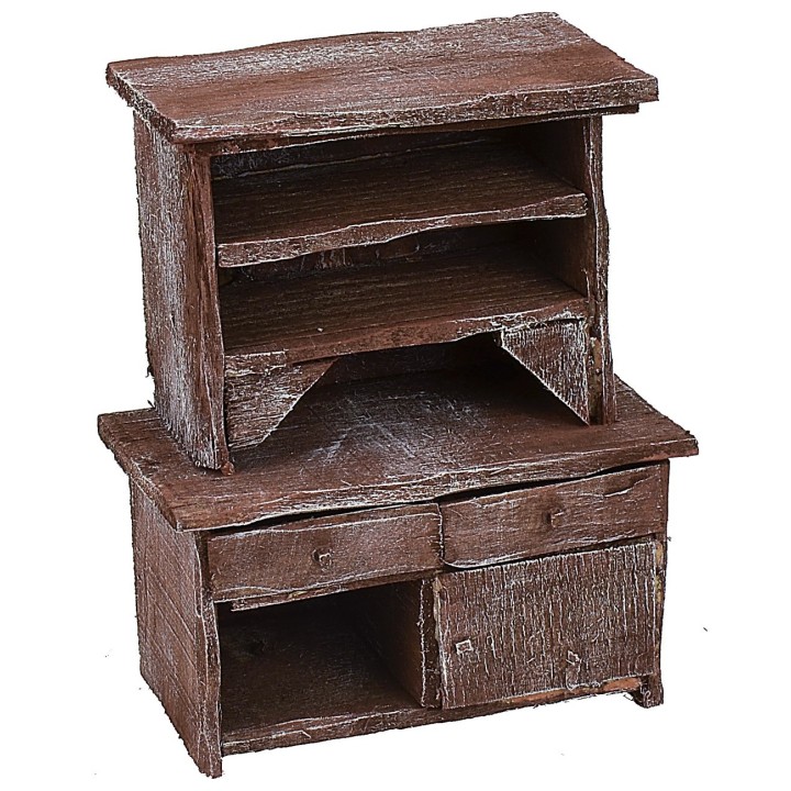 Sideboard in antiqued wood cm 11x6x13 h