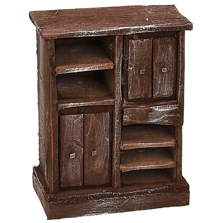 Kitchen cabinet in antiqued wood cm 8,5x5x11 h
