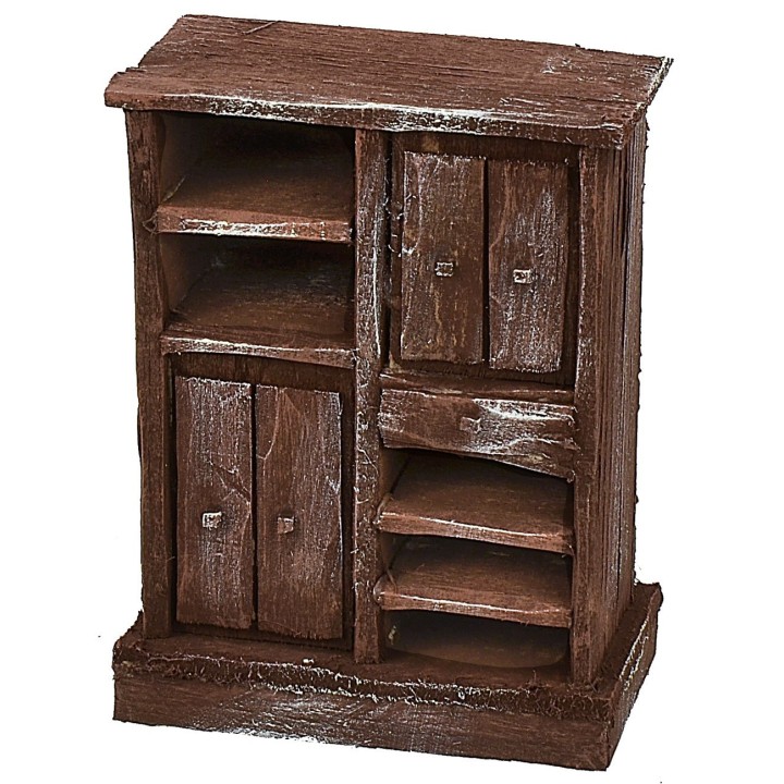 Kitchen cabinet in antiqued wood cm 8,5x5x11 h