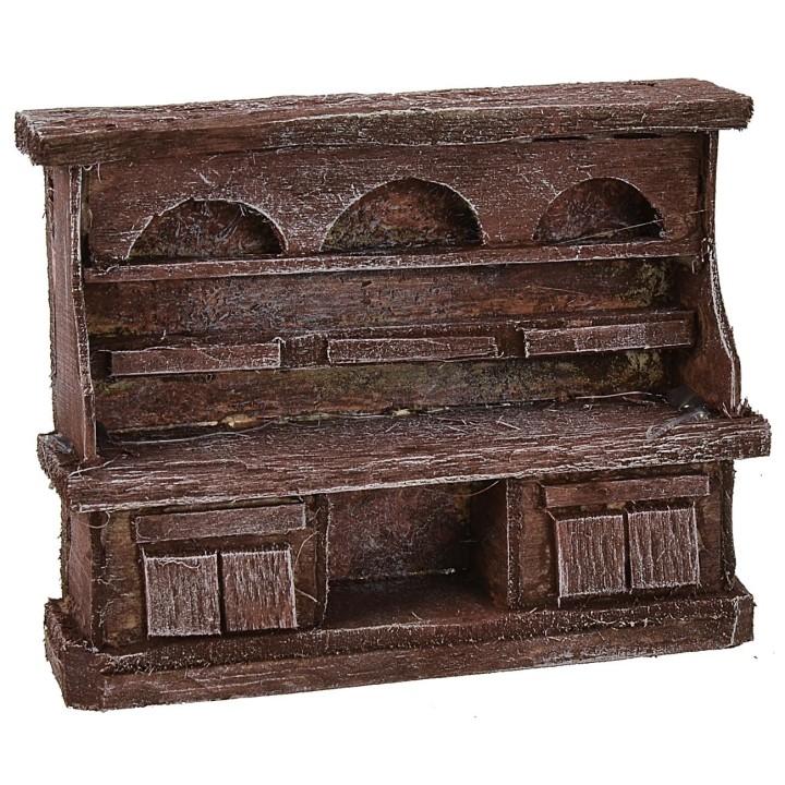 Credenza in legno antichizzato cm 9x2,5x7,5 h