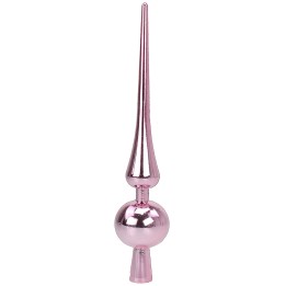 Punta de árbol de Navidad de 30 cm rosa brillante