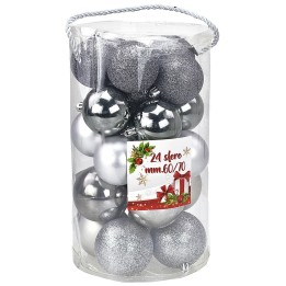 Set of 24 lead balls ø 6-7 cm for Christmas tree