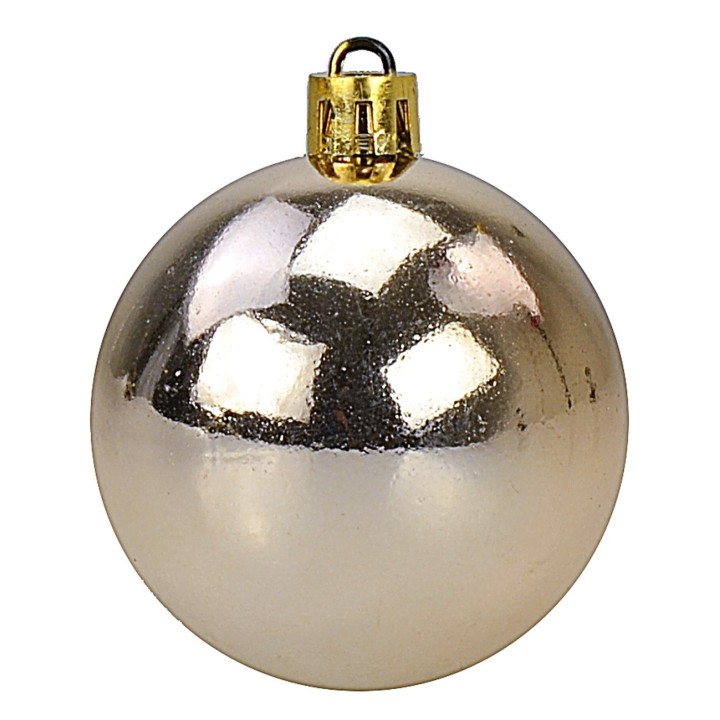 Set 24 palline champagne ø 6-7 cm per albero di Natale