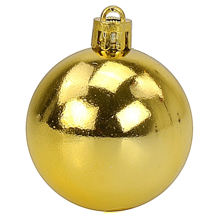 Juego de 20 bolas doradas ø 4-5-6 cm para árbol de Navidad