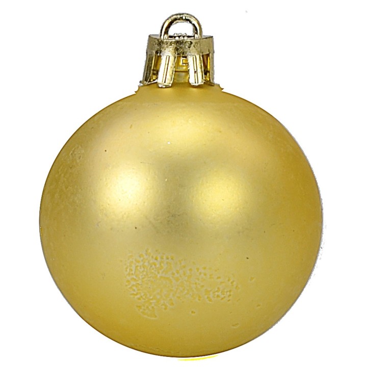 Juego de 20 bolas doradas ø 4-5-6 cm para árbol de Navidad