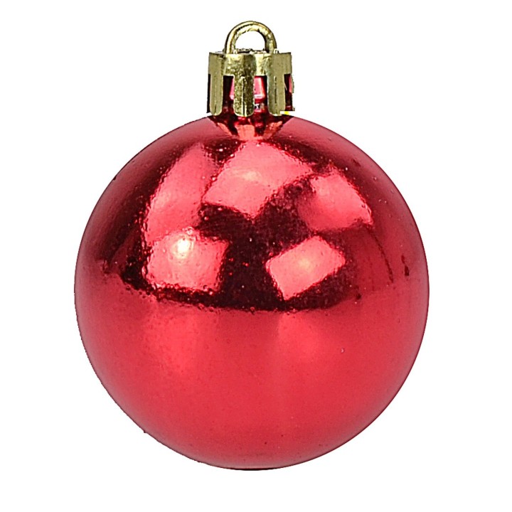 Set of 20 red balls ø 4-5-6 cm for Christmas tree