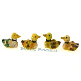 Set of 4 resin geese