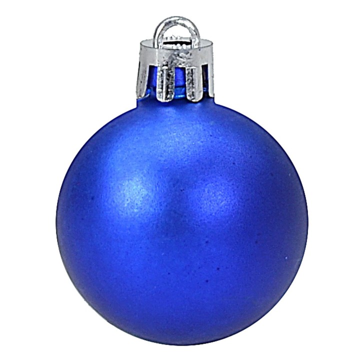 Conjunto de 20 bolas azules ø 4-5-6 cm para árbol de Navidad