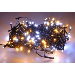 Chain of 180 warm and cold white LEDs with plays of light for