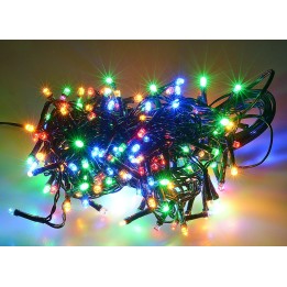 Catena 180 led multicolor con giochi di luce per esterno e