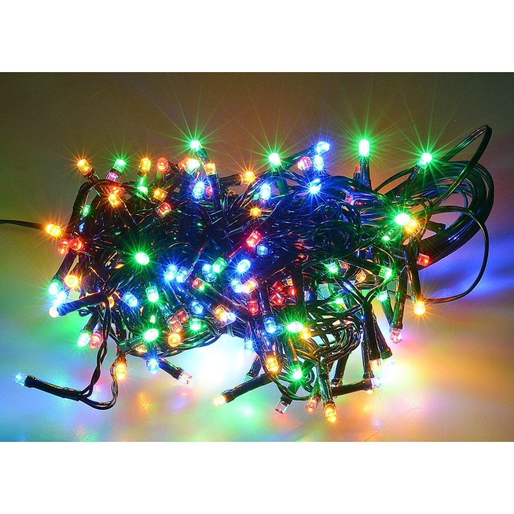 Catena 180 led multicolor con giochi di luce per esterno e
