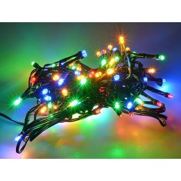 Cadena de 100 luces LED de colores con juegos de luces para