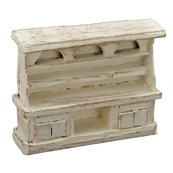 Sideboard in bleached wood cm 9x2,5x7,5 h