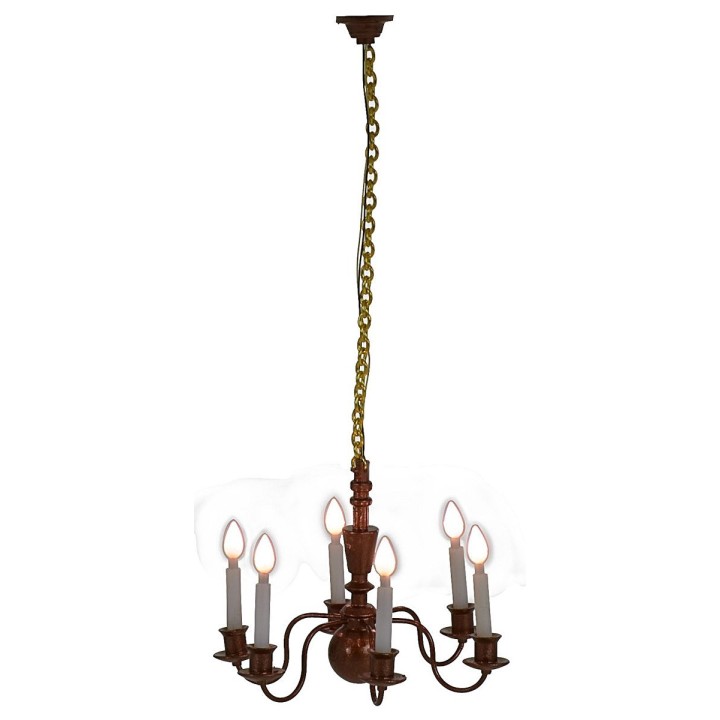 Lampadario a sei candele