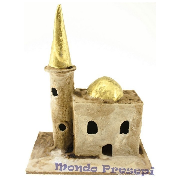 Minaretto stuccato con punta