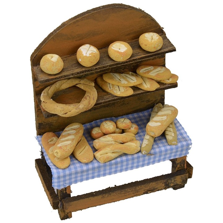 Banco con pan de 9,7x5,2x12,7 h