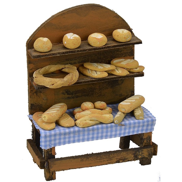 Banco con pan de 9,7x5,2x12,7 h