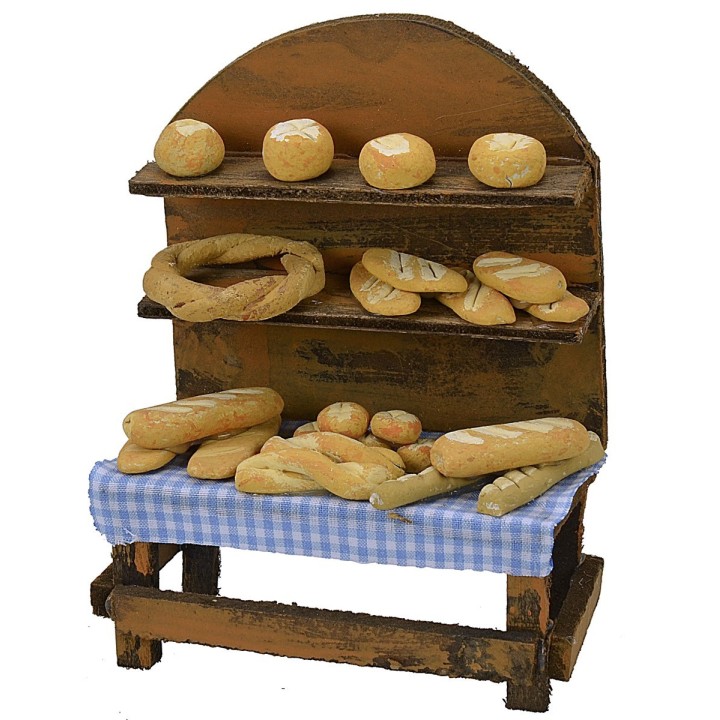 Banco con pan de 9,7x5,2x12,7 h