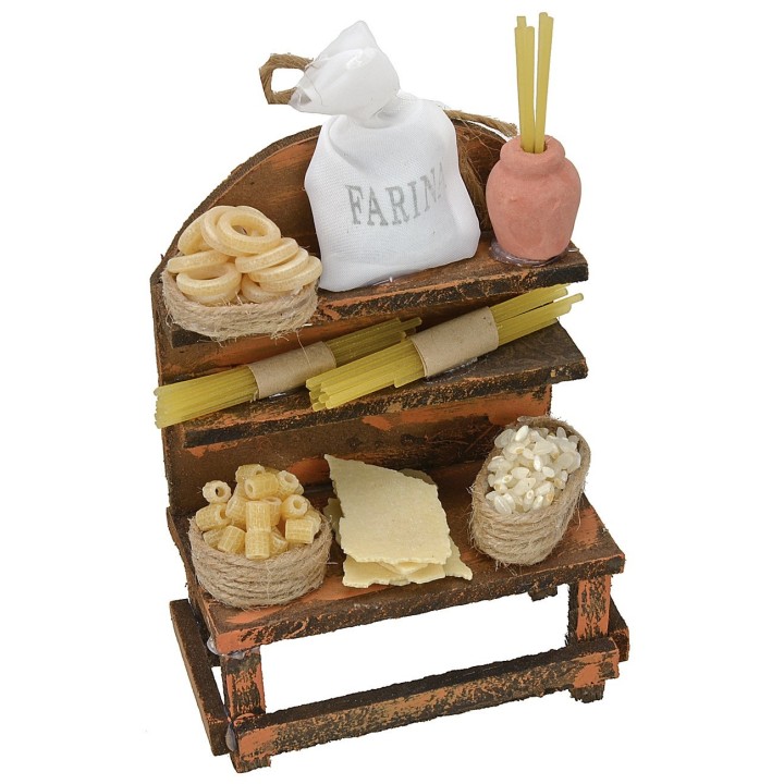 Banco con pasta assortita cm 9,5x5x13 h