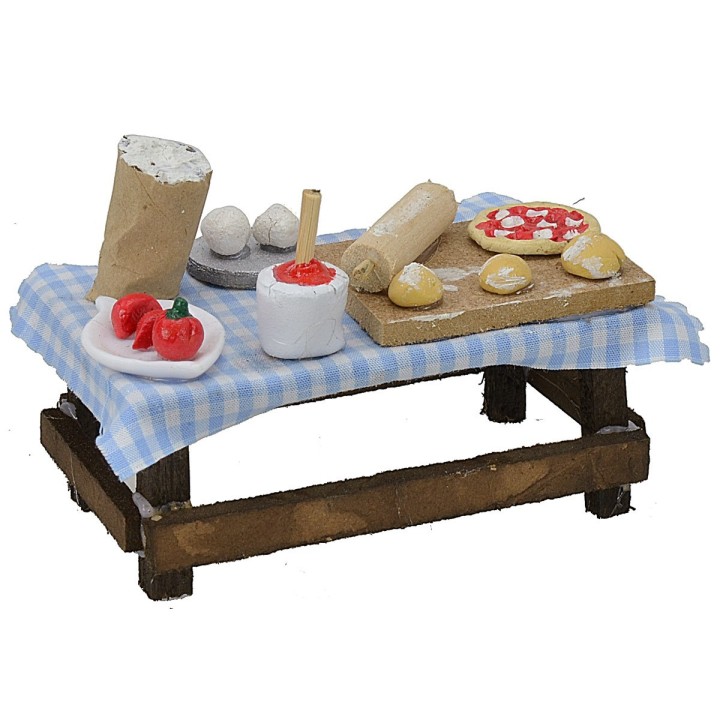 Tavolo pizzaiolo cm 10x5,8x4 h