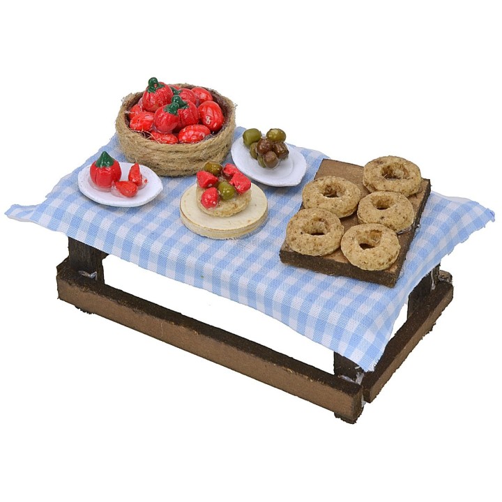 Mesa con caponata cm 10x5,8x4 h