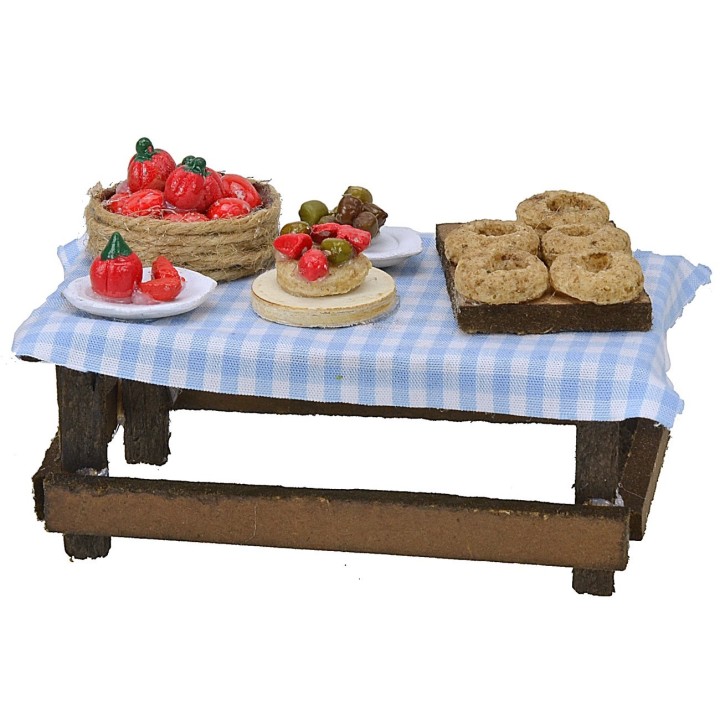 Mesa con caponata cm 10x5,8x4 h