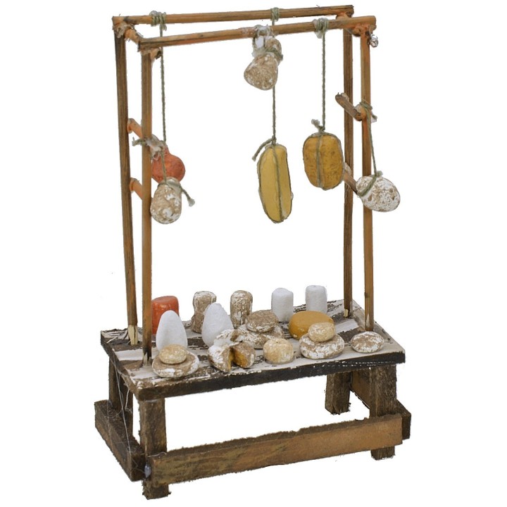 Bancarella con formaggi cm 9,7x5x15 h