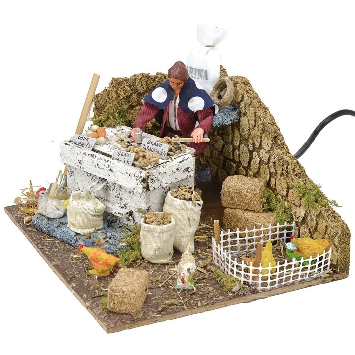Miller at the moving millstone 10 cm