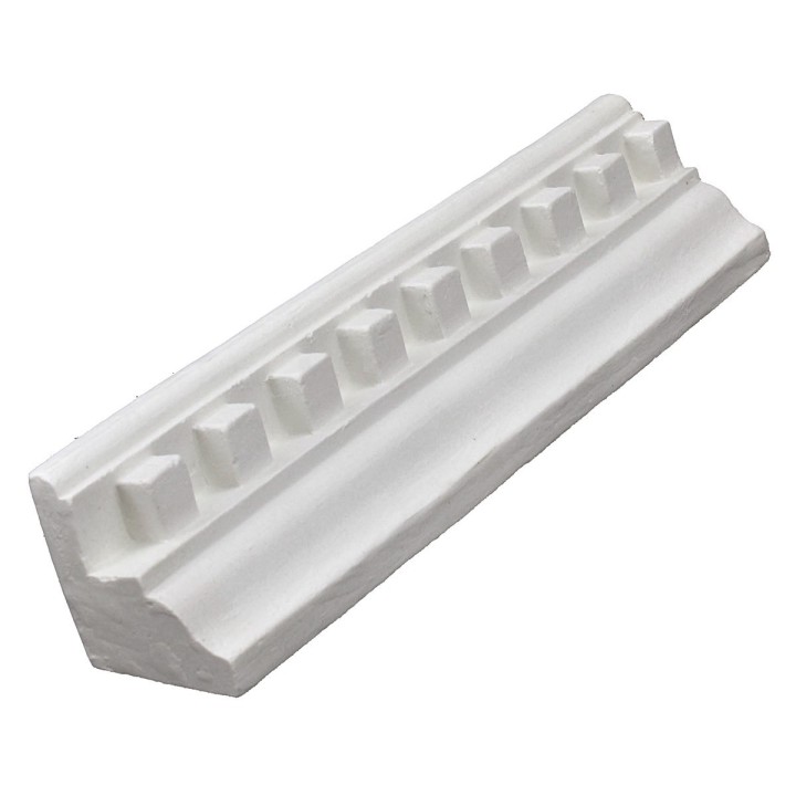 Architrave romana con fregio in gesso cm 28,3x4x4,5 h