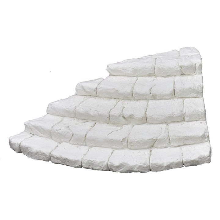 Scala angolare in gesso cm 10x14,5x4,4 h