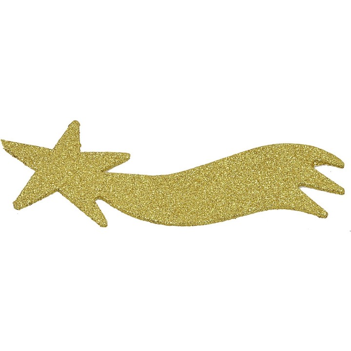 Estrella cometa oro cm 22,5x9 h