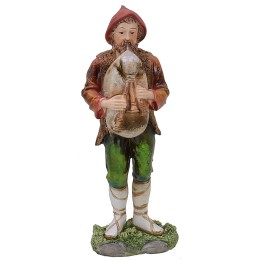Bagpiper cm 15 in resin