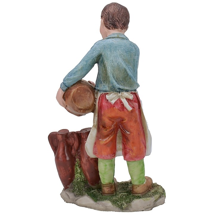 Host with amphorae cm 15 in resin