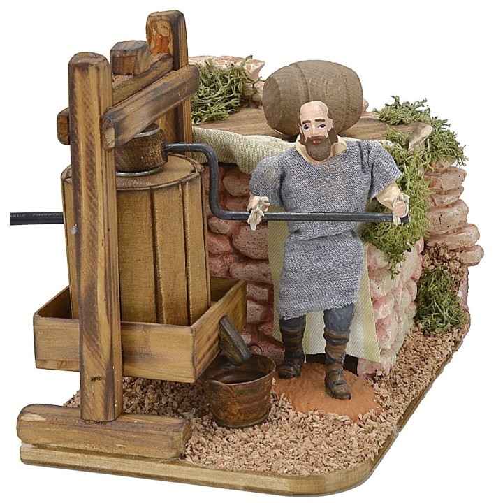 Moving man at the press 10 cm