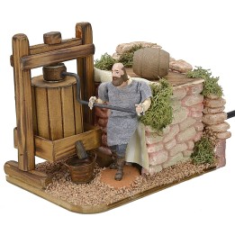 Moving man at the press 10 cm