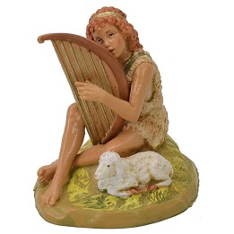Faun with lyre series 12 cm Fontanini