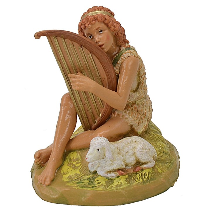Faun with lyre series 12 cm Fontanini