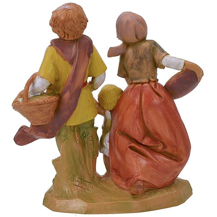 Familia con niño serie 12 cm Fontanini