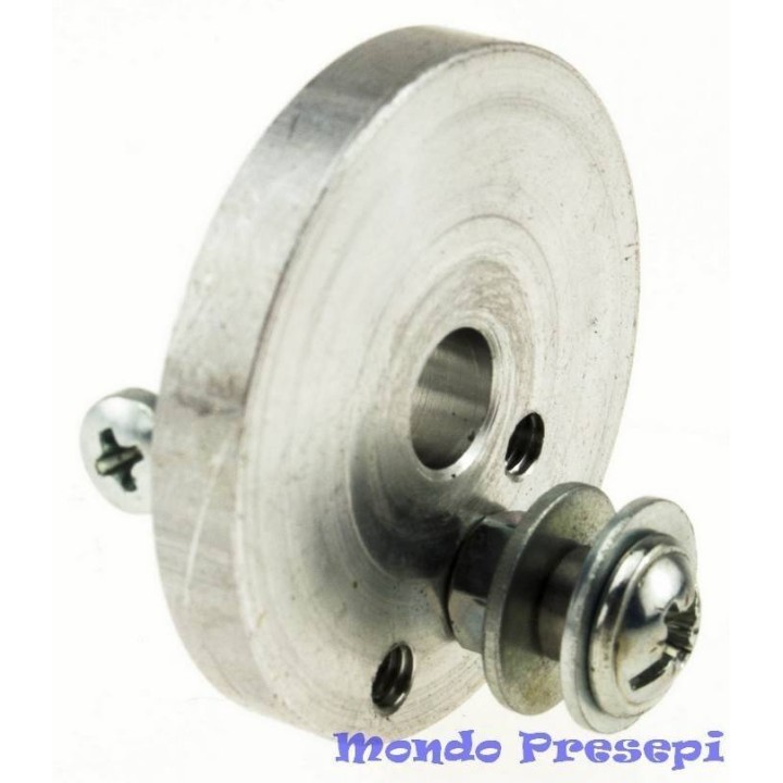 Puleggia ø 3,5 cm con perno, per motoriduttore 4w