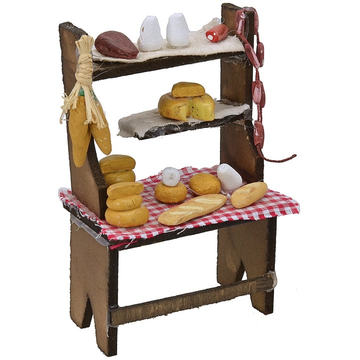 Bancarella formaggi e salumi cm 8x5,5x13 h