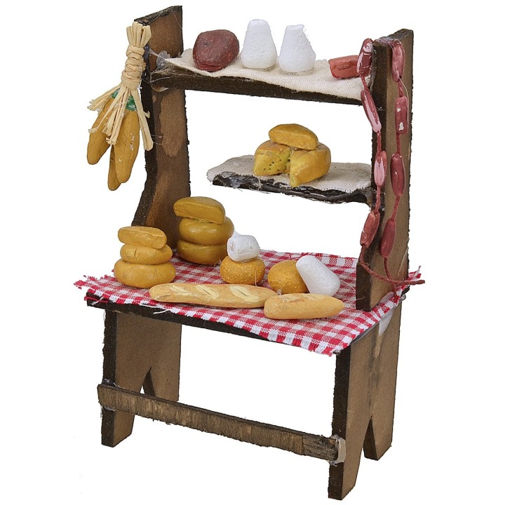 Bancarella formaggi e salumi cm 8x5,5x13 h