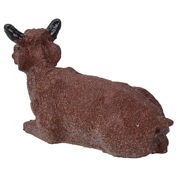 Lying ox in resin 5 cm