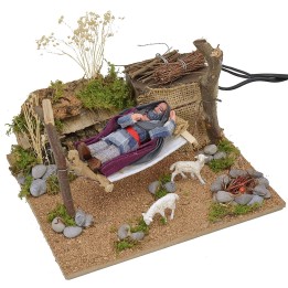 Dormiente sull'amaca in movimento 10 cm